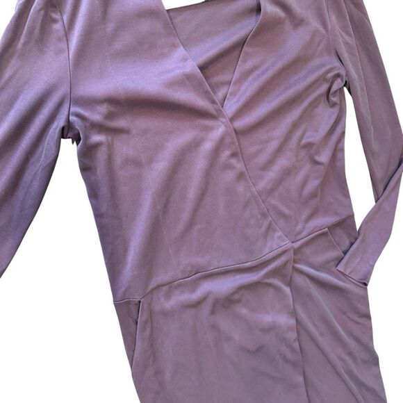 Revolve by Malene Birger Slinky Brown Wrap Front Jumpsuit (no button) - Picture 7 of 11